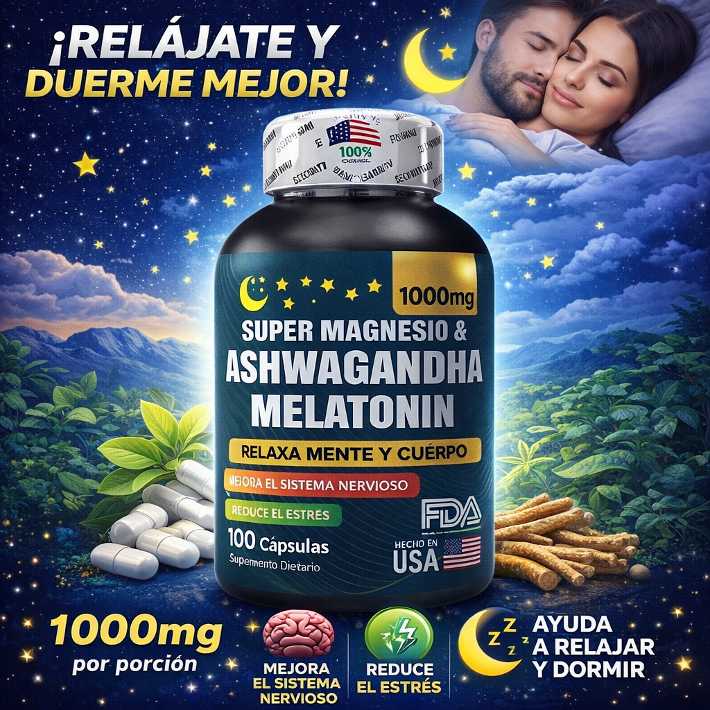 Supermagnesio Y Melatonin Ashwagandha