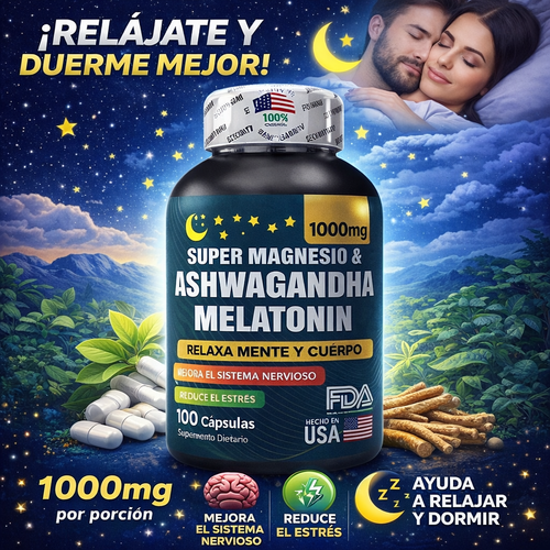Supermagnesio Y Melatonin Ashwagandha