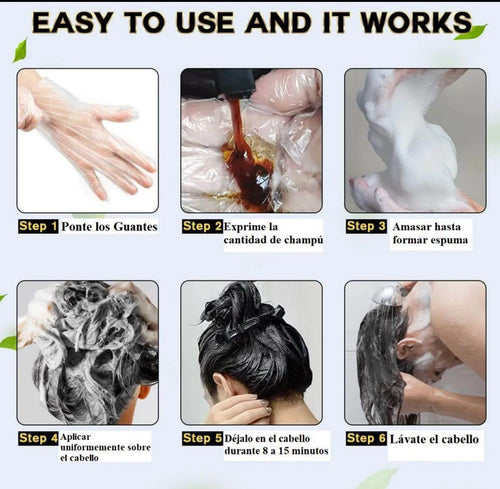 Shampoo Hair Dye Pinta Canas 500ml